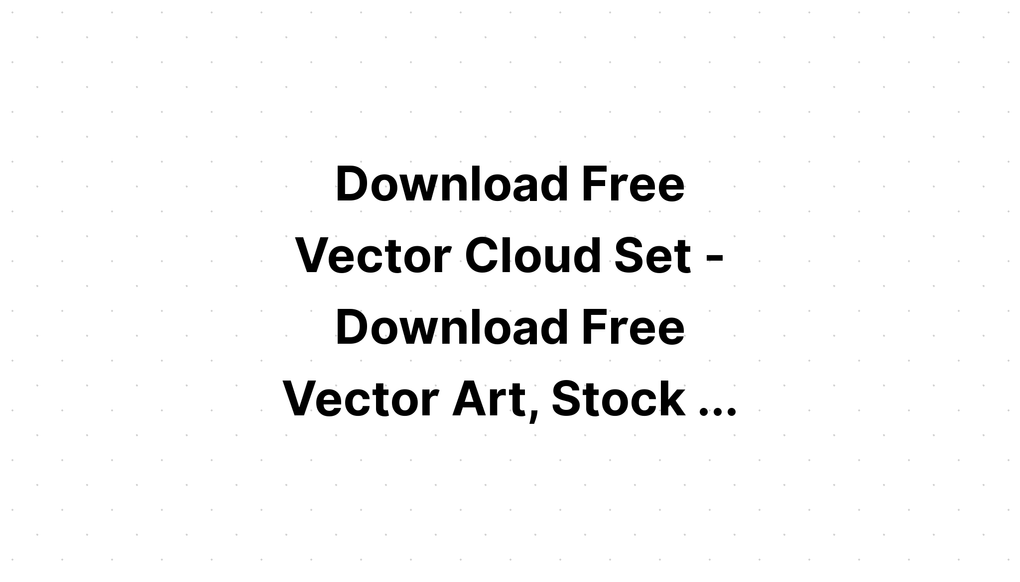 Download Cloud Vector Design Bundle SVG File